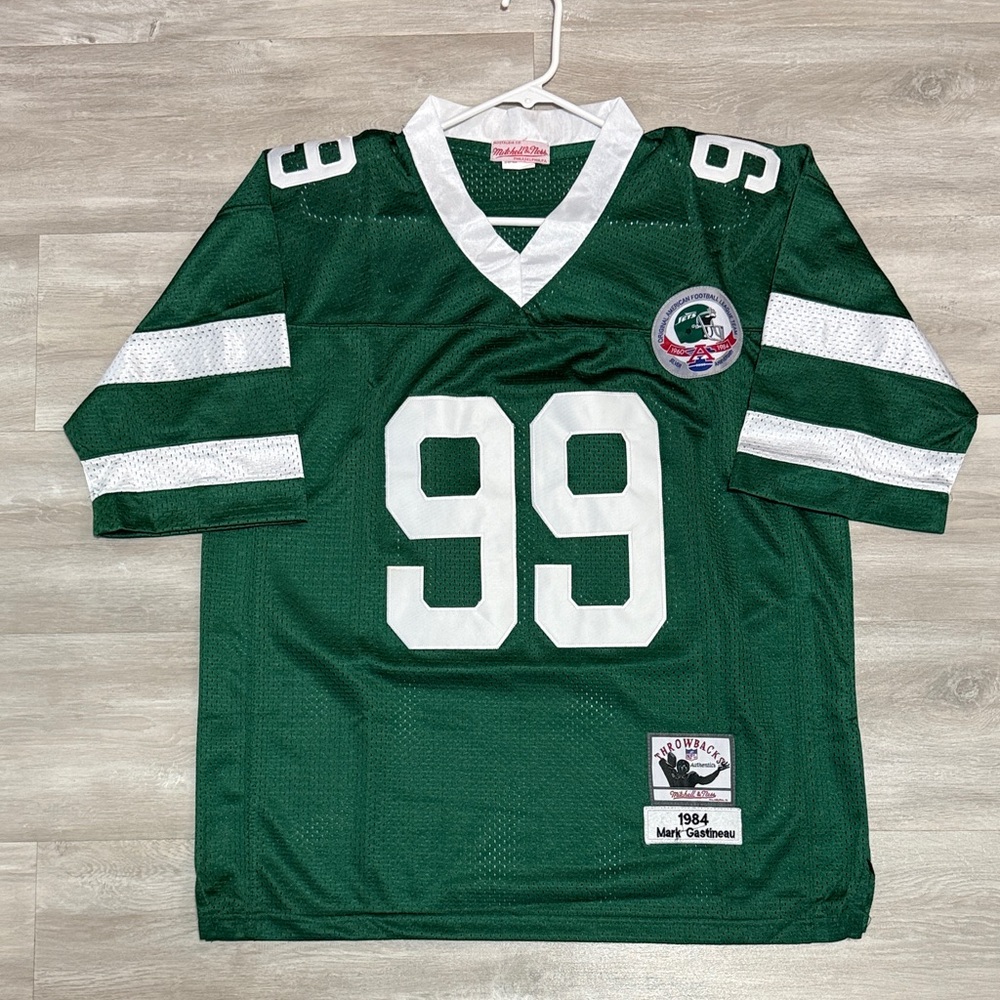 Green Mark Gastineau Mitchell & Ness NY Jets Jersey